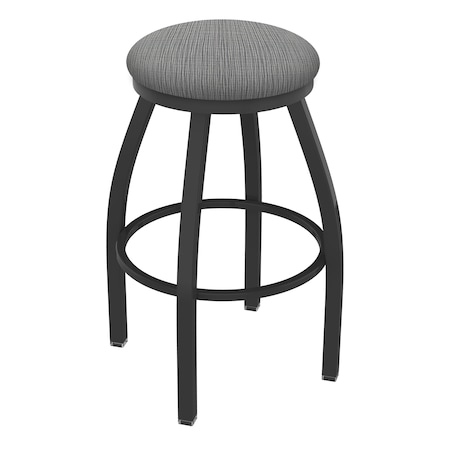 Holland Bar Stool Co 30" Swivel Bar Stool, Pewter Finish, Graph Seat X802